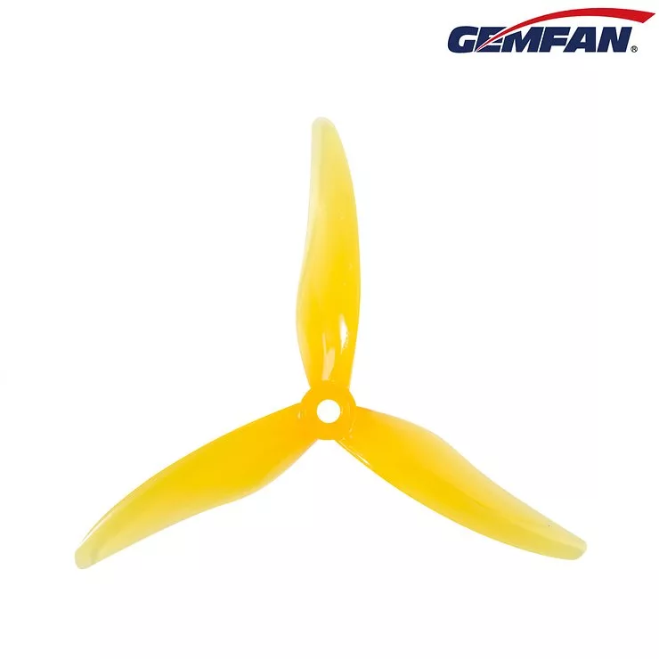 Gemfan Hurricane 51477 FPV Propeller Gelb 5 Zoll