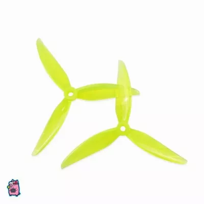 HQProp Flowerpig R29.5 5,1 Zoll 3-Blatt Propeller Gelb (2CW+2CCW)