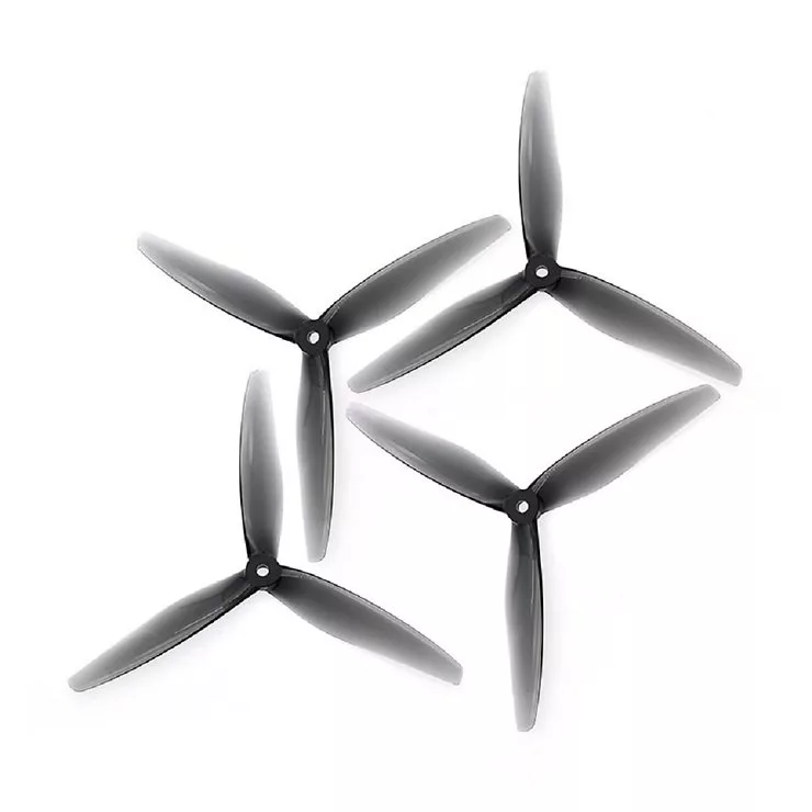 Gemfan Hurricane 7050-3 7 Zoll 3-Blatt Propeller Clear Gray (2CW+2CCW)