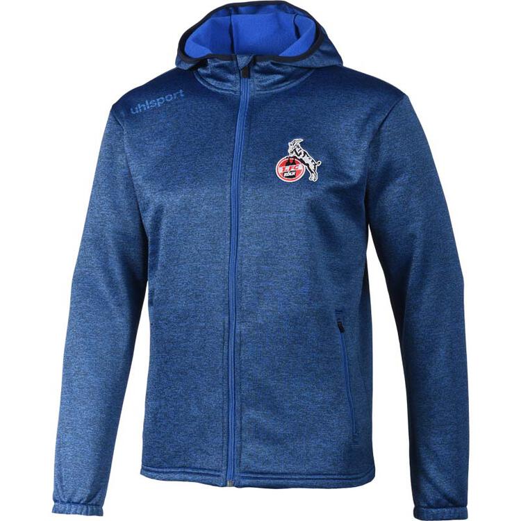 Uhlsport 1.FC Köln ESSENTIAL FLEECEJACKE azurblau melange
