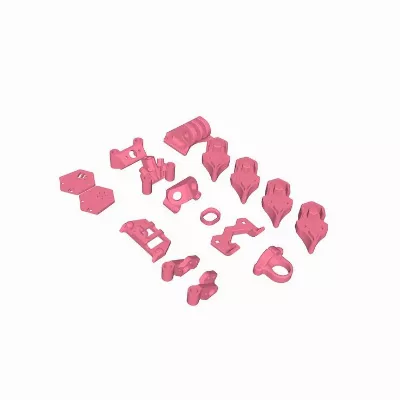 SpeedyBee Master 5 V2 3D Druck TPU Set Hellrosa