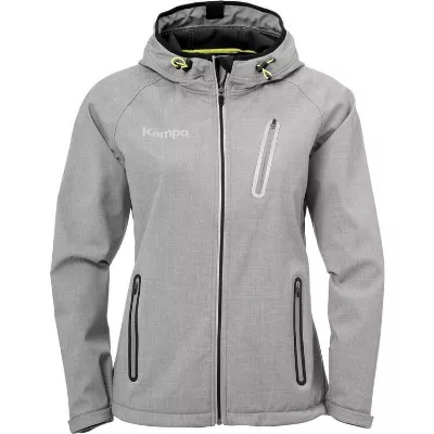 Kempa CORE 2.0 SOFTSHELL JACKE WOMEN dark grau melange 200325506