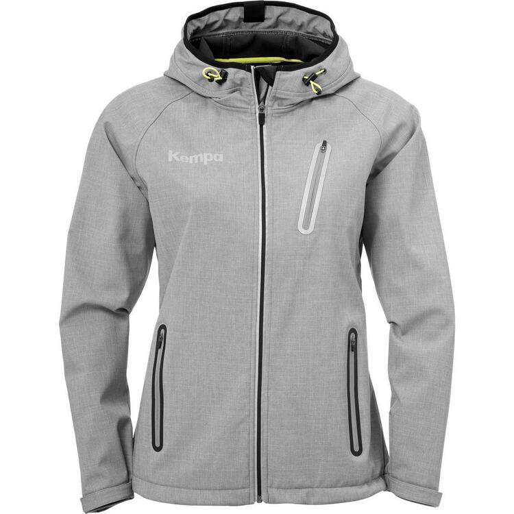 Kempa CORE 2.0 SOFTSHELL JACKE WOMEN dark grau melange 200325506