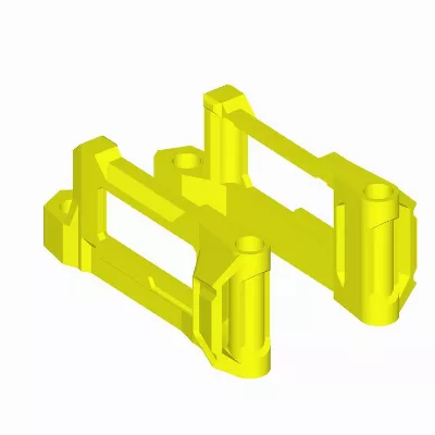 GEPRC Mark5 O3 Air Unit Halterung 3D Druck TPU Gelb