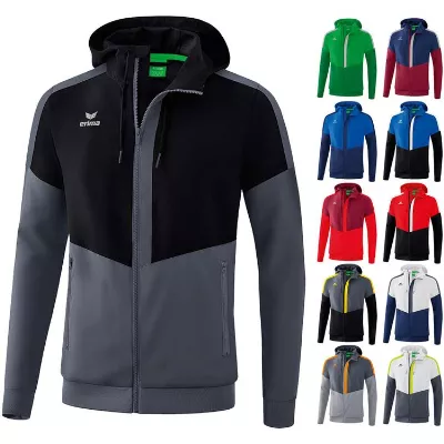 Erima Squad Tracktop Jacke mit Kapuze