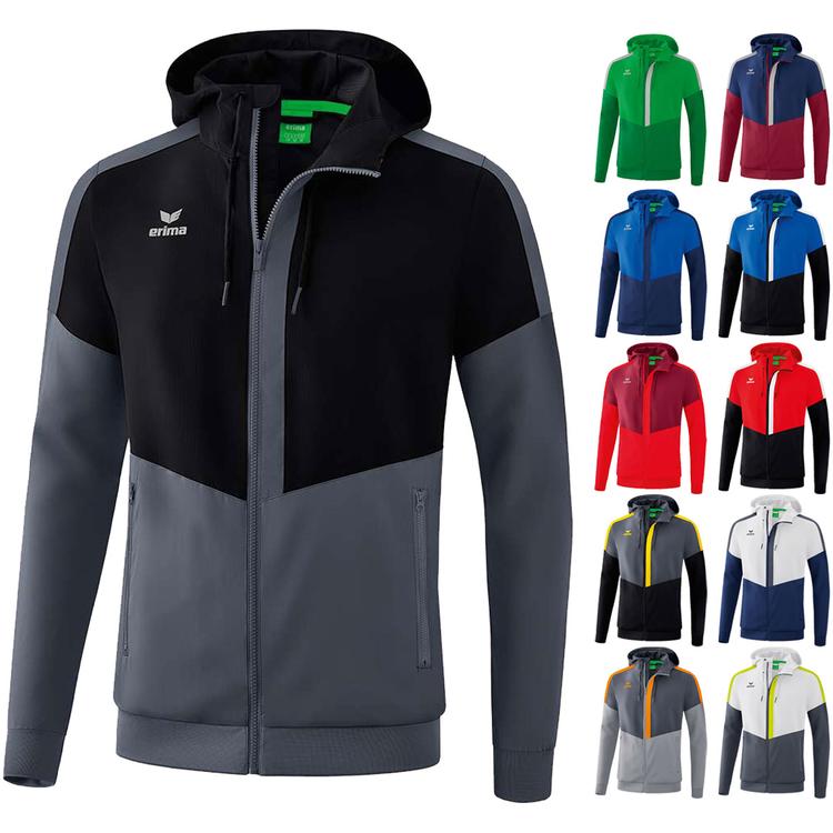 Erima Squad Tracktop Jacke mit Kapuze