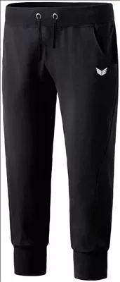 Erima 3/4 Sweathose mit Bändchen schwarz 210200