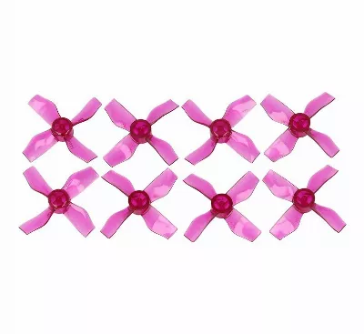 Gemfan 1220 31mm 4 Blatt Propeller 1mm Loch Klar Lila 4xCW 4xCCW