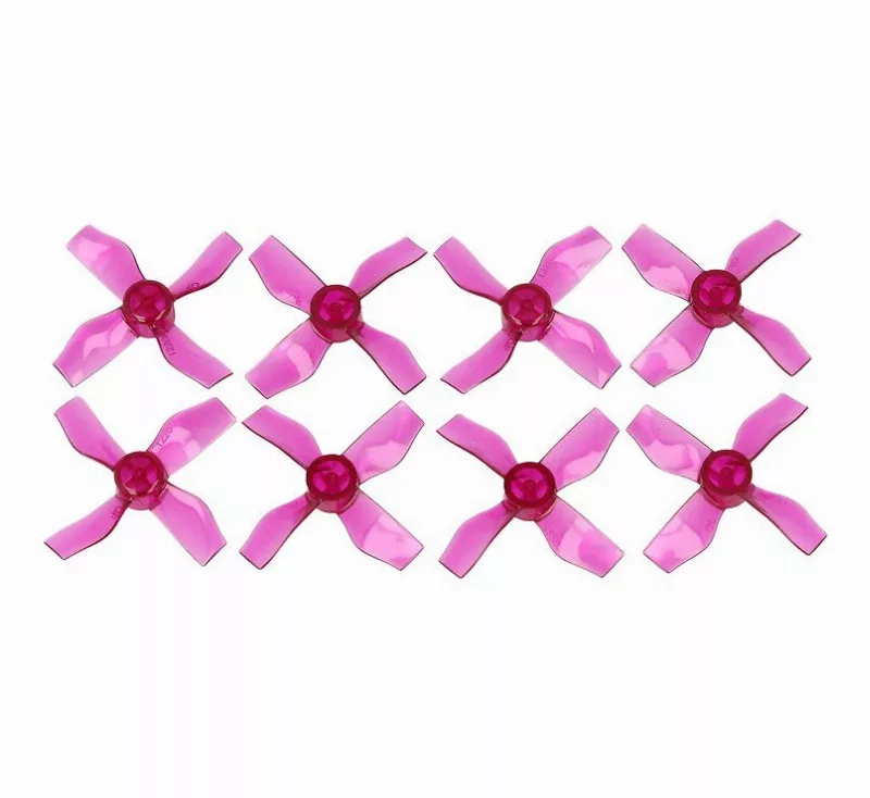 Gemfan 1220 31mm 4 Blatt Propeller 1mm Loch Klar Lila 4xCW 4xCCW