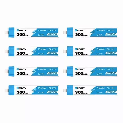 BetaFPV Lipo BT2-0 300mAh 1S 30C HV 8 Stück